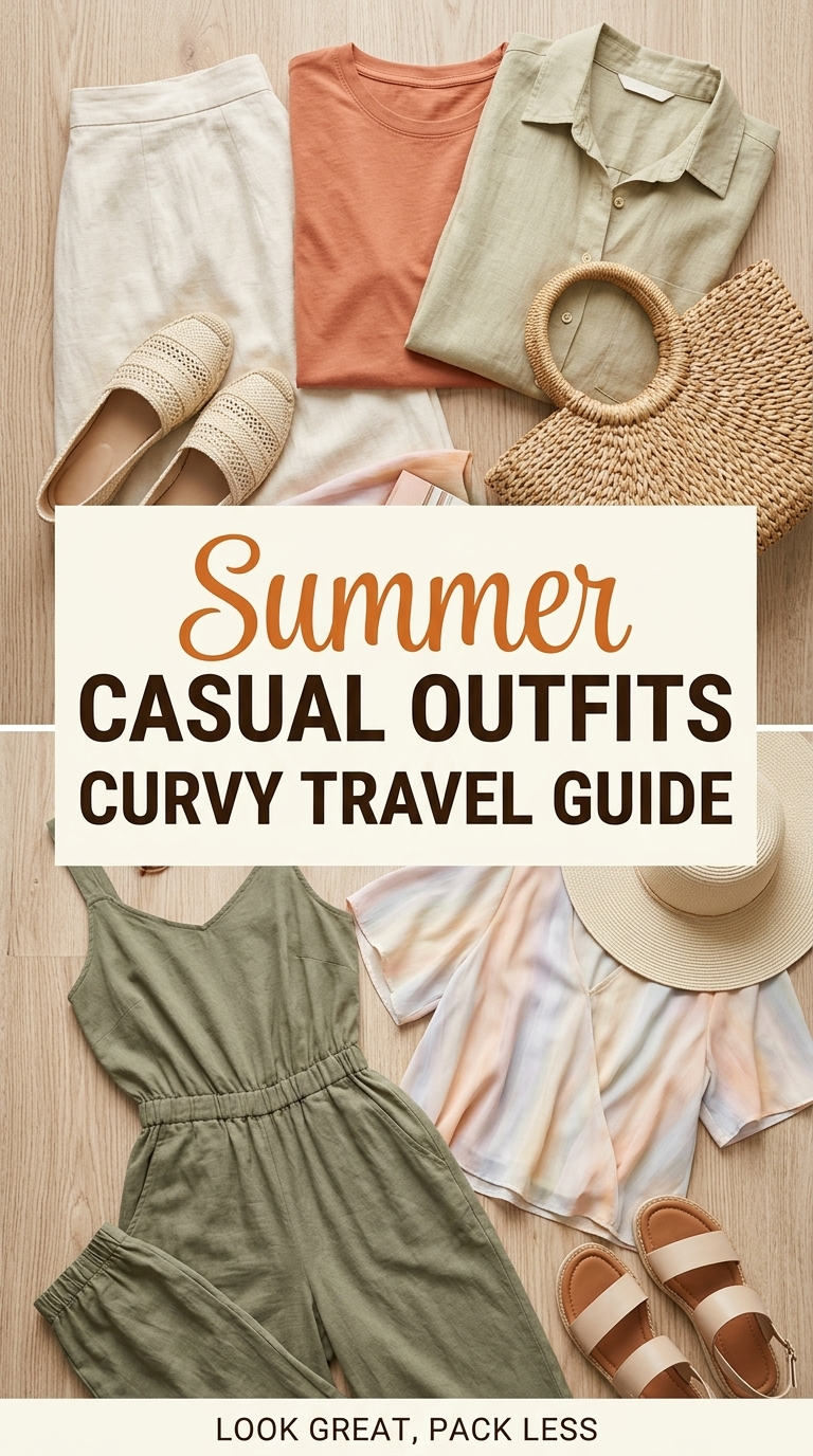 Comfy & Cute Summer Outfits for Curvy Travel Days That Actually Photograph Well